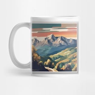 peaceful mountain nature Mug